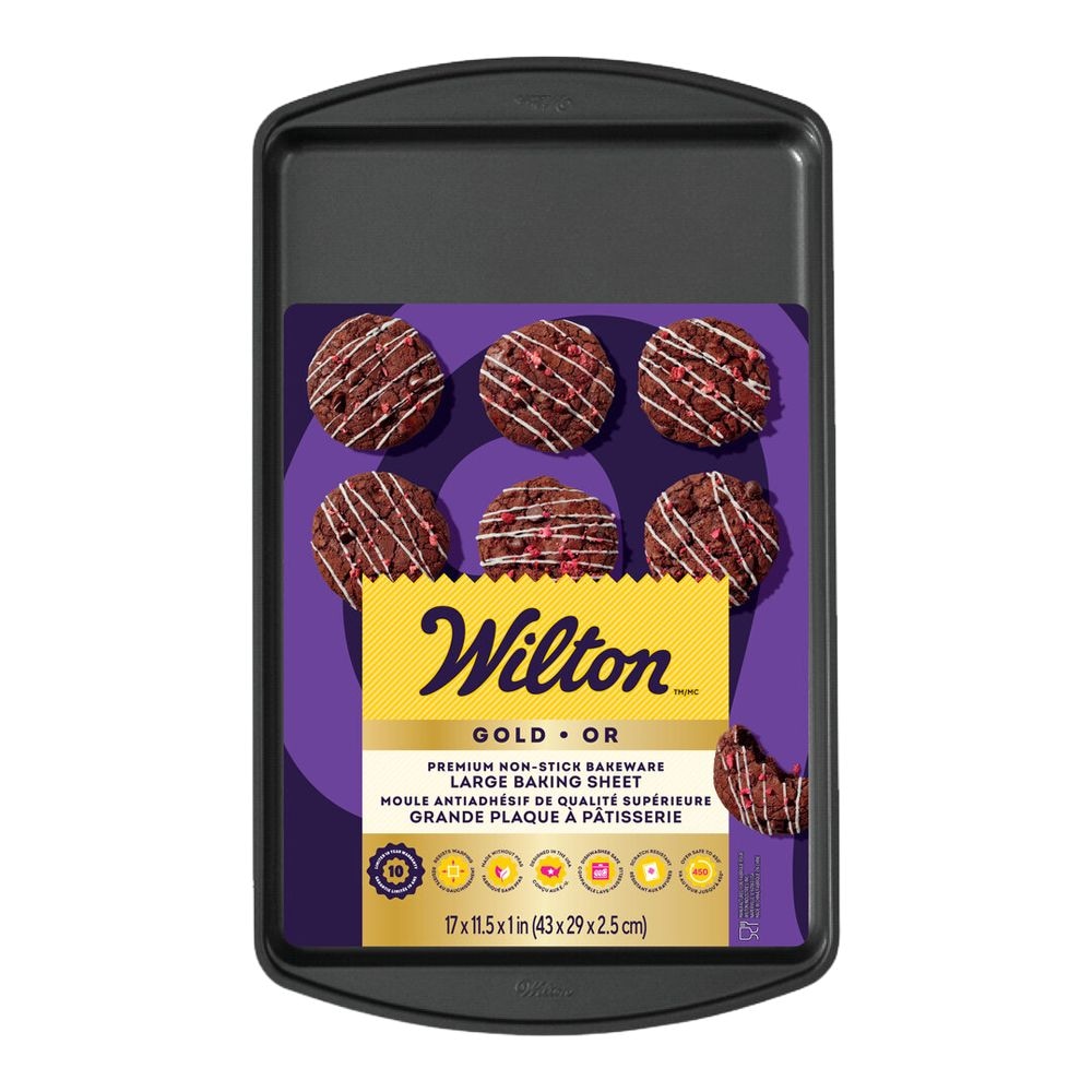 Gold Premium Non-Stick Bakeware Large Baking Sheet