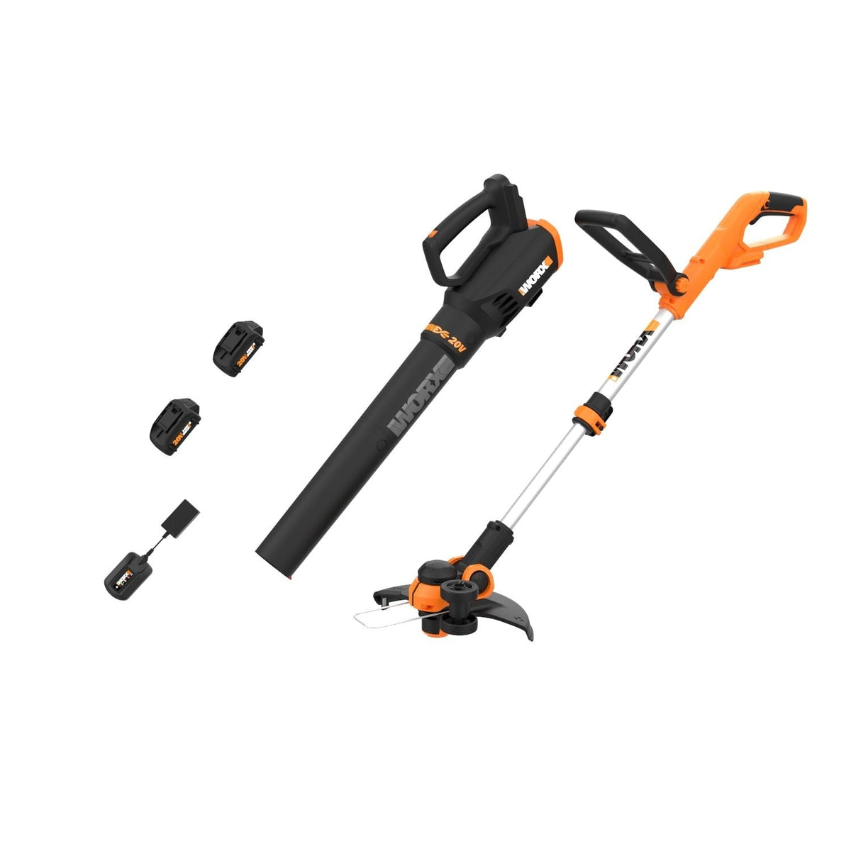 WG929 20V Power Share Cordless Grass Trimmer & Leaf Blower Combo Kit