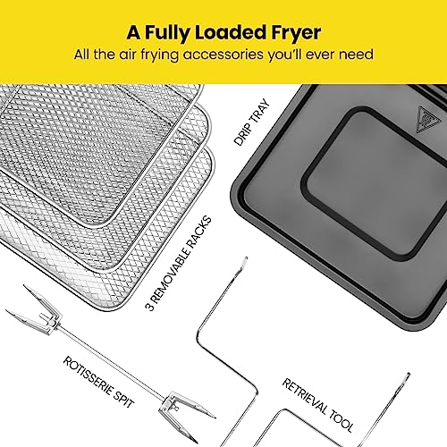 Multifunctional Digital Air Fryer Rotisserie, Dehydrator, Convection Oven