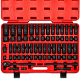 1/2" Drive Master Impact Socket Set, 65 Piece