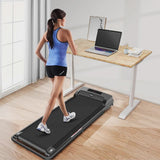 2 in 1 Walking Pad Treadmill, Foldable Treadmills with Handle Bar, 2.5HP Portable Folding Treadmill with Remote Control, Under Desk Treadmill for...