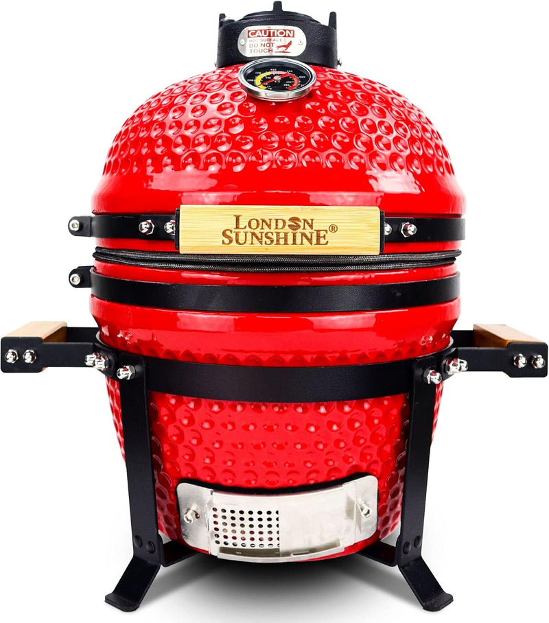 13-inch ceramic Kamodo charcoal barbecue grill - red M4227