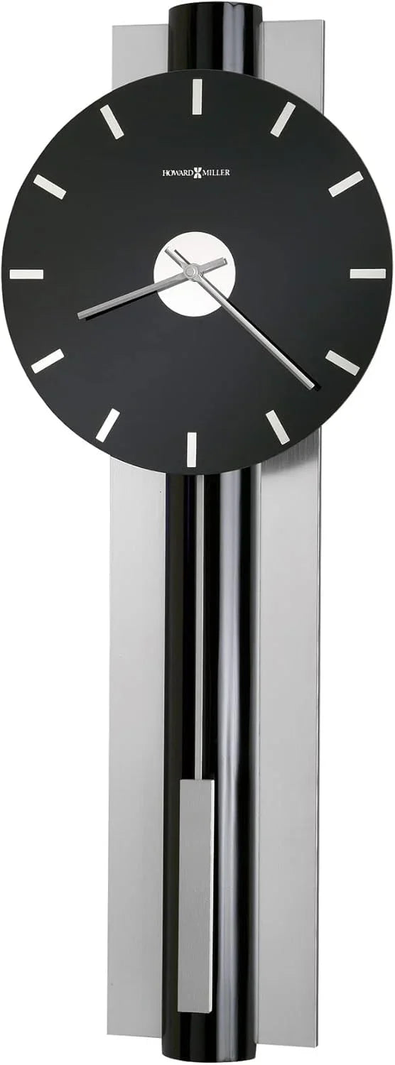 Wall-mounted clock, quartz movement, battery-powered, pointer-style analog display, rectangular pendulum, decorative sturdy frame, nickel-plated surface, wall-mounted installation, perfect home decoration alarm clock