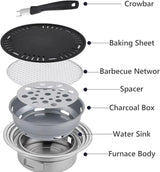 Outdoor Grill Table Foldable, Easy to Carry Can Hang Items Multi-Purpose, Aluminum Alloy, Portable Camping Table Foldable, for Picnic, BBQ, Making Tea