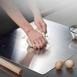 316 Stainless Steel Cutting Board,Cutting Boards for Kitchen,Chopping Board,Large Cutting Board for Chopping Meat,Vegetables,Fruits,Cheese 39.37 * 22.83in
