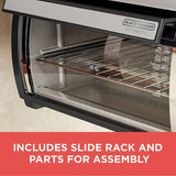 BLACK DECKER SpaceMaker Under-Counter Toaster Oven, Digital Controls, Black/Stainless Steel, Fits 9-测-- Pizza, TROS1000D