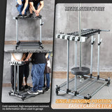 Metal Garden Tool Organizer Large Tool Rack Garage Storage Holder