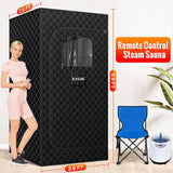 Upgraded Sauna Box for Relaxation, Detoxification, Portable Steam Sauna for Home with Steamer, 9 Levels, 2.6’ x 2.6’ x 5.9’