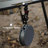 Outdoor Grill Table Foldable, Easy to Carry Can Hang Items Multi-Purpose, Aluminum Alloy, Portable Camping Table Foldable, for Picnic, BBQ, Making Tea