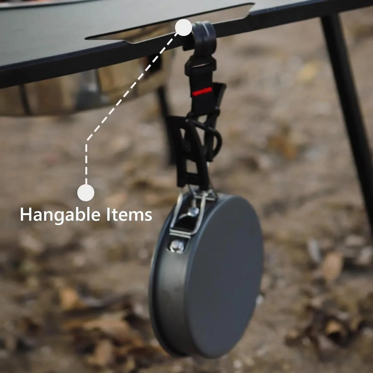 Outdoor Grill Table Foldable, Easy to Carry Can Hang Items Multi-Purpose, Aluminum Alloy, Portable Camping Table Foldable, for Picnic, BBQ, Making Tea