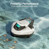 Cordless Robotic Pool Cleaner, Pool Vacuum with Dual-Drive Motors