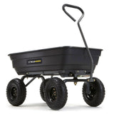 Poly Garden Dump Cart with Easy to Assemble Steel Frame