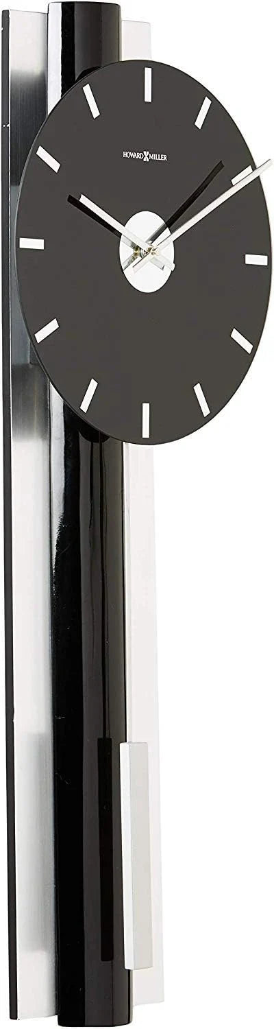 Wall-mounted clock, quartz movement, battery-powered, pointer-style analog display, rectangular pendulum, decorative sturdy frame, nickel-plated surface, wall-mounted installation, perfect home decoration alarm clock