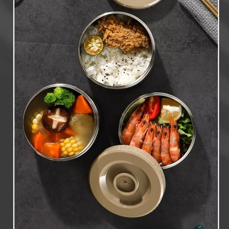 Portable Large Capacity Vacuum Insulation Bento Lunch Box Leak-Proof Food Storage Container Outdoor