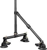 Double suction cup vehicle mounting bracket