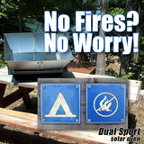 Dual Sport Solar Oven, Black, Portable Outdoor Cooking System with Reflectors, 27x17x12 Inch, 6.8 Qt Capacity, Includes 2 Pots, Thermometer, Wapi, Cookbook, and Instruction Manual