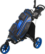360-degree rotating front wheel golf cart, with opening and closing taking only one second - built-in free sunshade stand