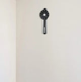 Wall-mounted clock, quartz movement, battery-powered, pointer-style analog display, rectangular pendulum, decorative sturdy frame, nickel-plated surface, wall-mounted installation, perfect home decoration alarm clock