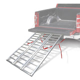 Aluminum Tri-Panel Loading Ramp with Adjustable Straps, 77 x 50-in, 1500-lb