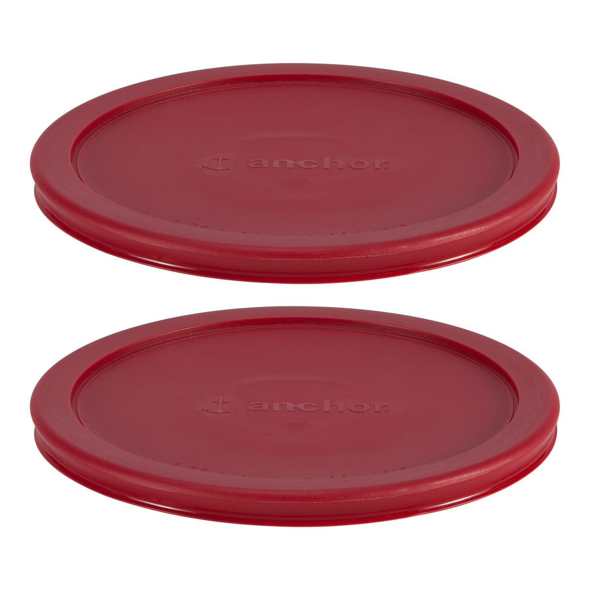 Plastic Lid Set, Red, 2-pc x 7-Cup