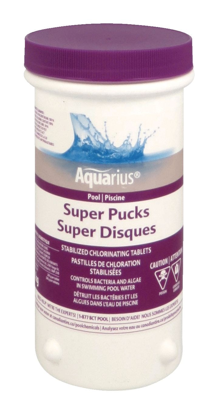 Super Pucks Stabilized Chlorine Tablets, 1-kg L4116