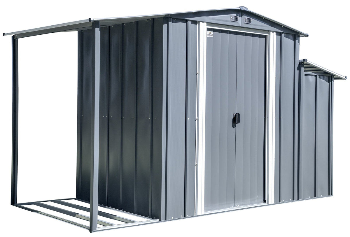 Arrow 3-in-1 Corrosion-Resistant Steel Utility Shed