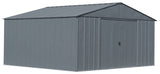 Arrow Classic 14x12-ft Charcoal Lockable Metal Shed