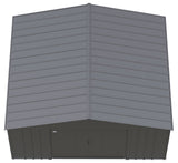 Arrow Classic 14x12-ft Charcoal Lockable Metal Shed