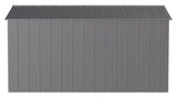 Arrow Classic Galvanized Steel Storage Shed, Charcoal, 10-ft x 12-ft