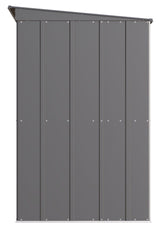 Arrow Classic Galvanized Steel Storage Shed, Charcoal, 10-ft x 4-ft