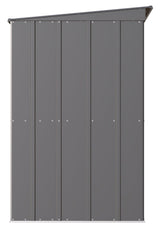 Arrow Classic Galvanized Steel Storage Shed, Charcoal, 10-ft x 4-ft