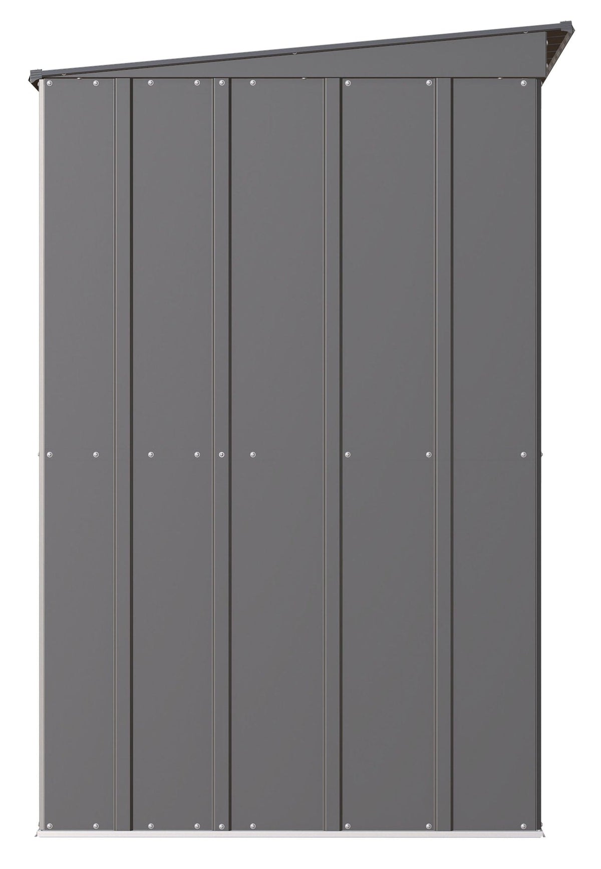 Arrow Classic Galvanized Steel Storage Shed, Charcoal, 10-ft x 4-ft