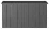 Arrow Classic Galvanized Steel Storage Shed, Charcoal, 10-ft x 4-ft