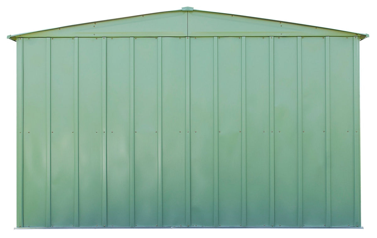 Arrow Classic Galvanized Steel Storage Shed, Sage Green, 10-ft x 14-ft