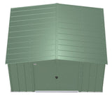 Arrow Classic Galvanized Steel Storage Shed, Sage Green, 10-ft x 8-ft
