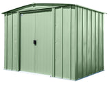 Arrow Classic Galvanized Steel Storage Shed, Sage Green, 8-ft x 6-ft