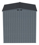 Arrow Elite Steel Storage Shed with Pent Roof, Anthracite, 6-ft x 6-ft