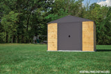 Arrow Ironwood Steel Hybrid Shed Kit, Anthracite, 10-ft x 12-ft