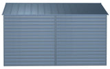 Arrow Select Galvanized Steel Storage Shed, Blue Grey, 10-ft x 12-ft