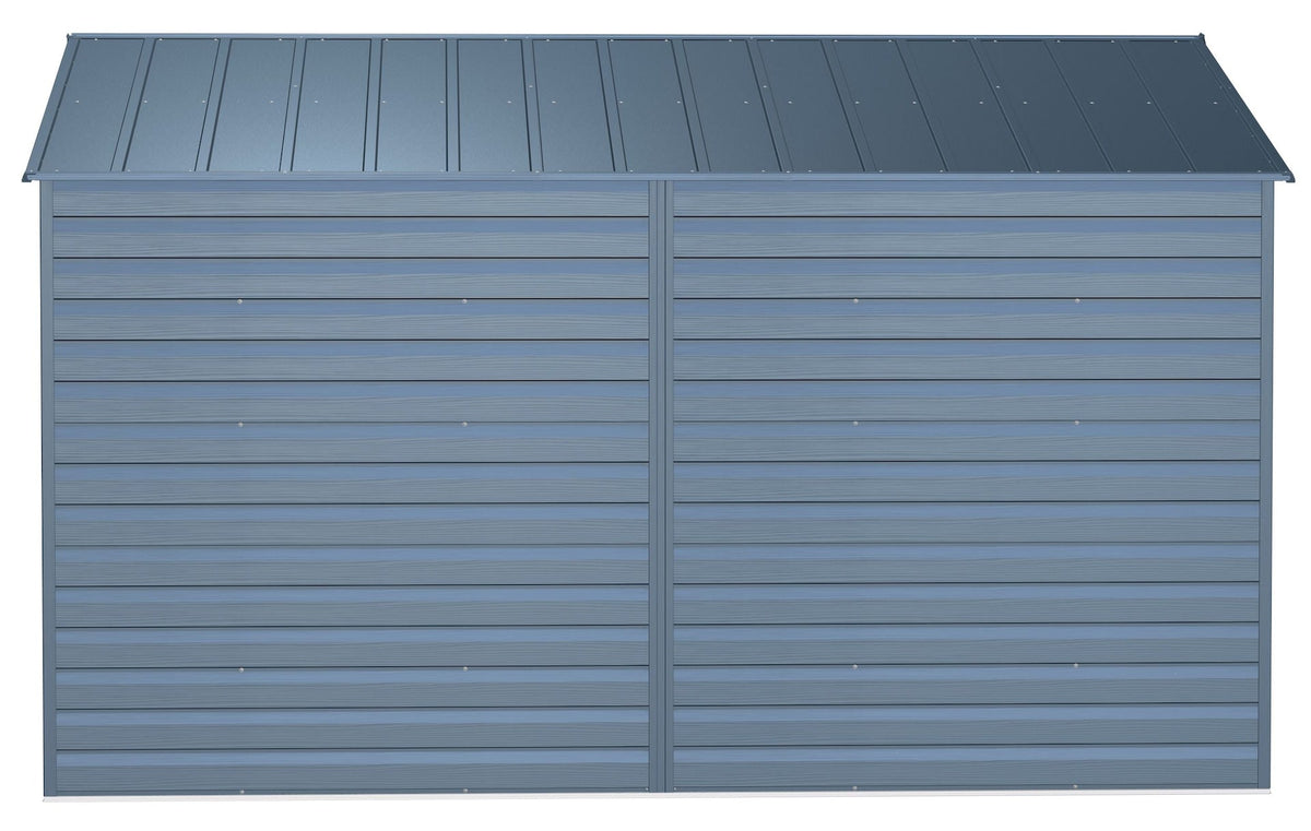 Arrow Select Galvanized Steel Storage Shed, Blue Grey, 10-ft x 12-ft