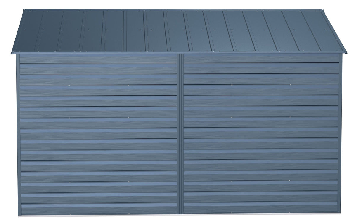 Arrow Select Galvanized Steel Storage Shed, Blue Grey, 10-ft x 12-ft