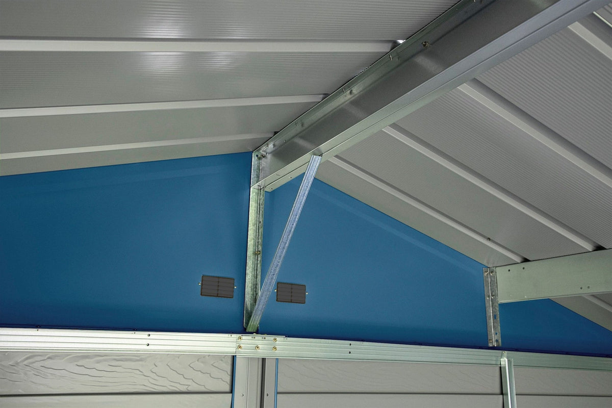 Arrow Select Galvanized Steel Storage Shed, Blue Grey, 10-ft x 12-ft
