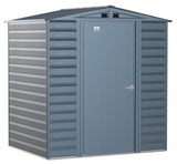 Arrow Select Galvanized Steel Storage Shed, Blue Grey, 6-ft x 5-ft