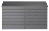Arrow Select Galvanized Steel Storage Shed, Charcoal, 10-ft x 12-ft
