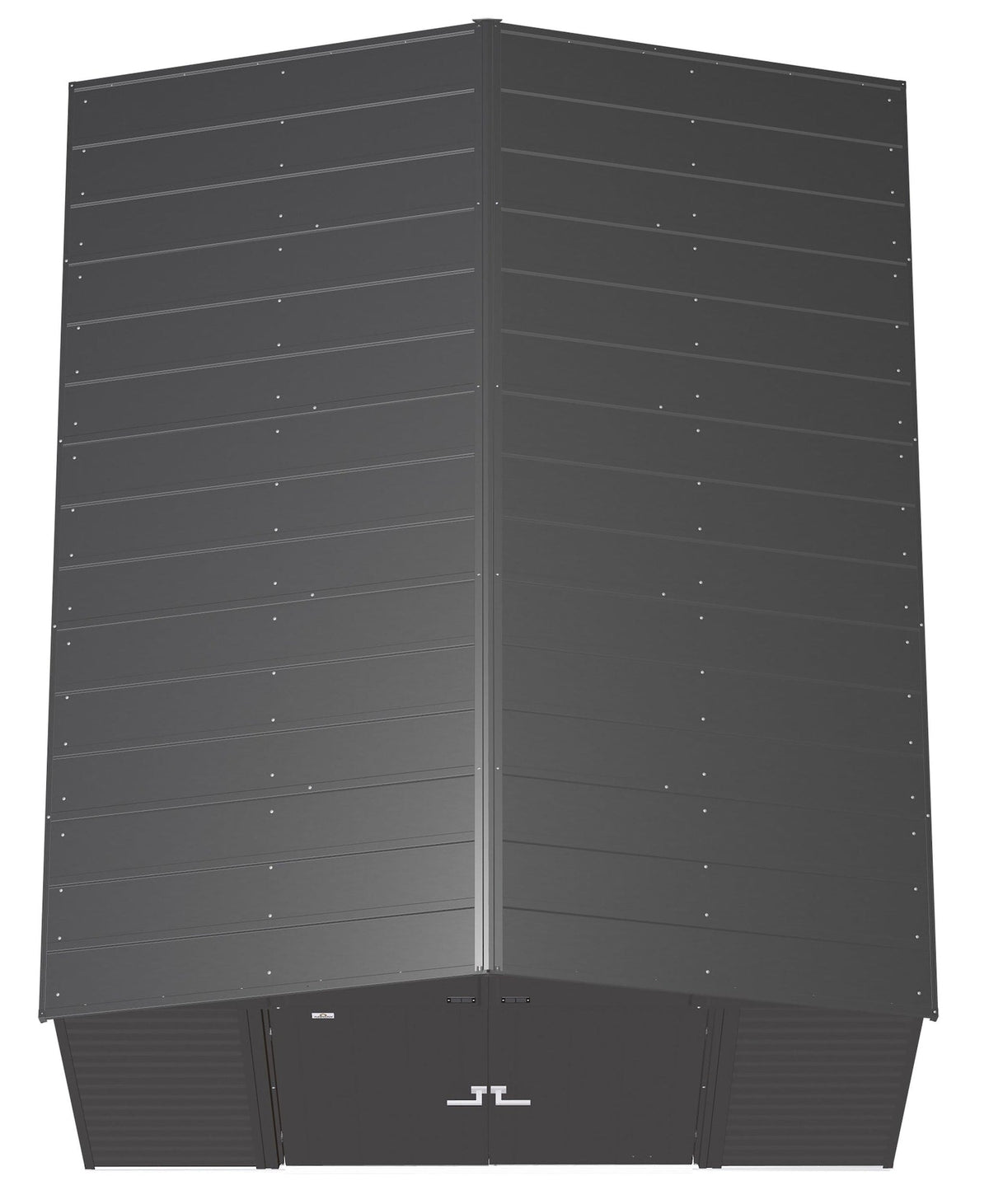 Arrow Select Galvanized Steel Storage Shed, Charcoal, 10-ft x 12-ft