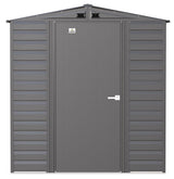 Arrow Select Galvanized Steel Storage Shed, Charcoal, 6-ft x 5-ft