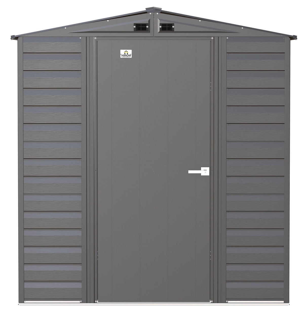 Arrow Select Galvanized Steel Storage Shed, Charcoal, 6-ft x 5-ft