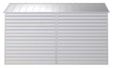 Arrow Select Galvanized Steel Storage Shed, Flute Grey, 10-ft x 12-ft