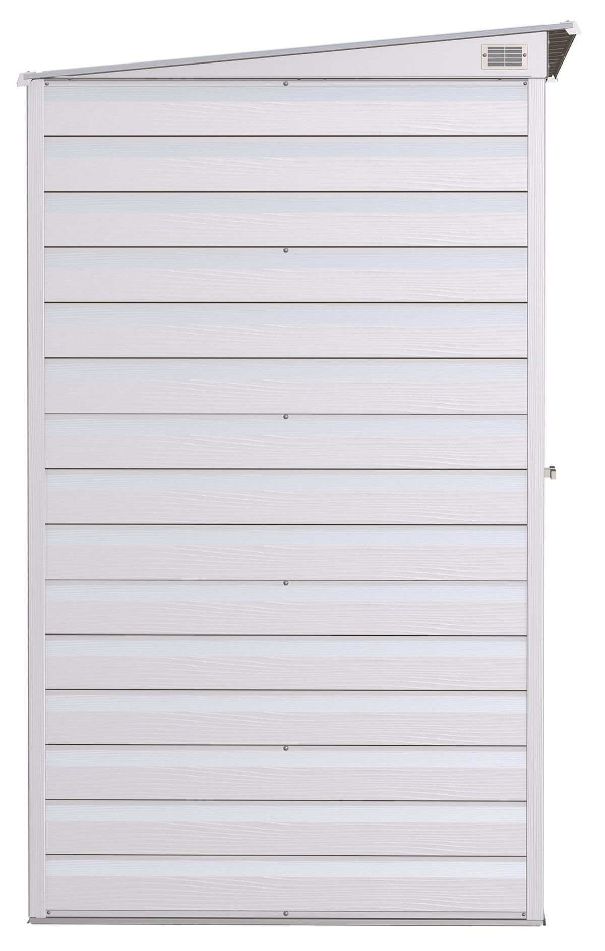 Arrow Select Galvanized Steel Storage Shed, Flute Grey, 10-ft x 4-ft