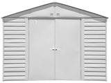 Arrow Select Galvanized Steel Storage Shed, Flute Grey, 10-ft x 8-ft
